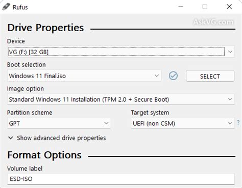 Rufus: Free Portable Utility to Write Bootable ISO or IMG Files to USB Drives - AskVG