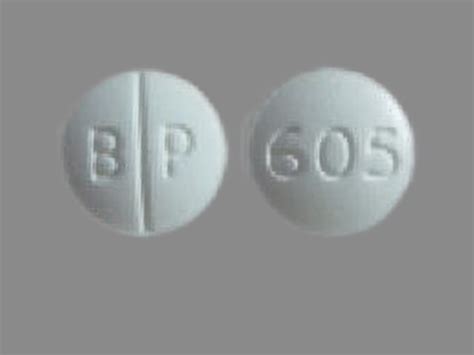 Pill Finder: B P 605 White Round - Medicine.com