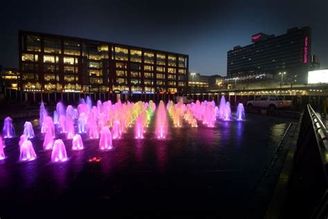 Behind the scenes at the impressive new fountains in Piccadilly Gardens ...