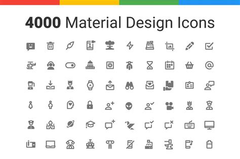 6 Free Material Design Icon Packs - Super Dev Resources