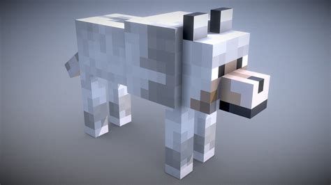 Minecraft - Wolf - Download Free 3D model by Vincent Yanez (@vinceyanez ...