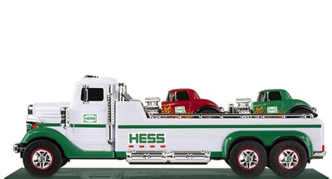 Hess Flatbed Truck with Two Hot Rods