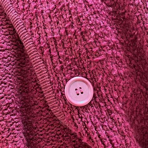 Maroon burgundy 1970s vintage granny core sweater sma… - Gem