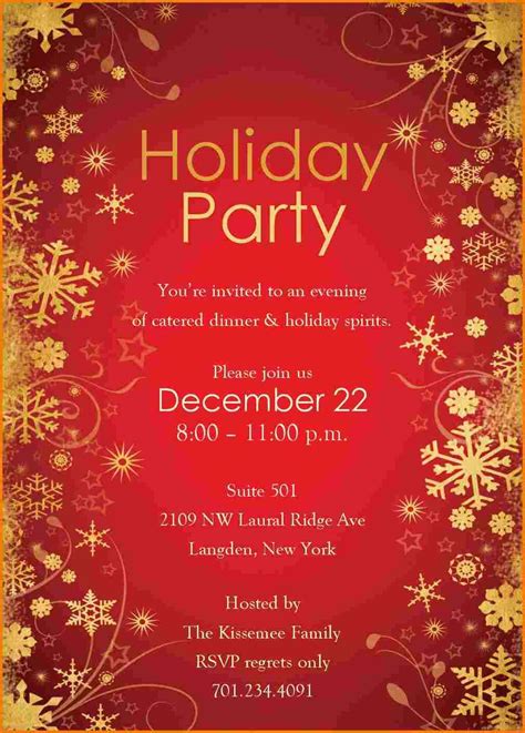 christmas party letter template - Bing | Christmas party invitations ...