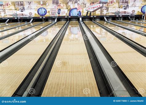 Bowling in Vegas editorial stock photo. Image of machines - 60877888