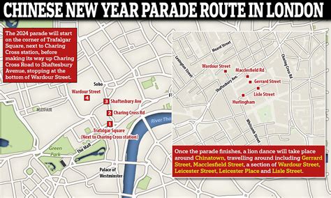 Chinese New Year London parade route: Map shows 2024 festival journey ...