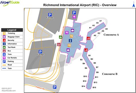 Richmond - Richmond International (RIC) Airport Terminal Maps ...