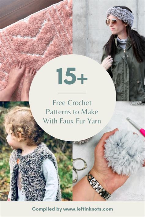 Crochet with Faux Fur Yarn using these Free Crochet Patterns | Crochet ...