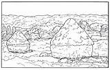 Claude Monet Coloring Pages Sketch Page sketch template