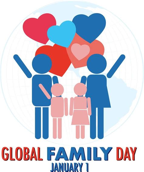 Global family day logo design 13763941 Vector Art at Vecteezy