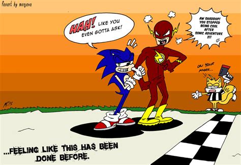 Sonic vs Flash by monjava on DeviantArt