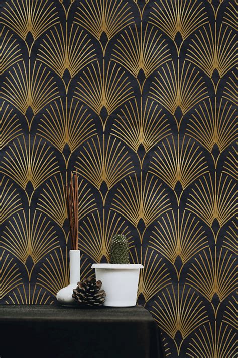 Art Deco Wallpaper Peel&stick and Traditional Wallpaper - Etsy Australia