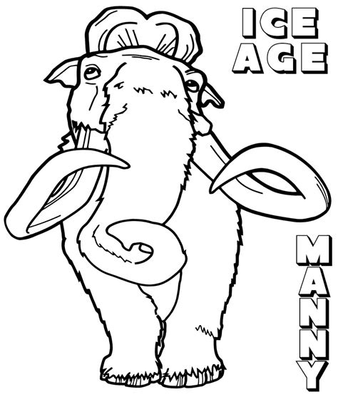 Ice Age Coloring Pages - Free Printable Coloring Pages for Kids