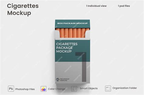 Premium PSD | Cigarette package mockup Premium Psd