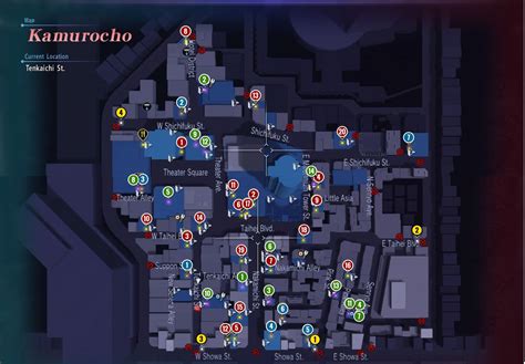 Yakuza 6 - Kamurocho Map - Yakuza 6 Game Guide | gamepressure.com