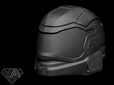 Halo Reach Gungnir Custom Helmet - 3D Model by LAfactorystore