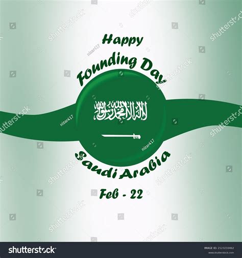 Founding Day Saudi Arabia On 22 Stock Illustration 2123210462 ...