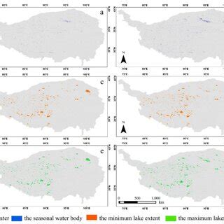 The distribution of water bodies on the TP. (a) is the seasonal water... | Download Scientific ...