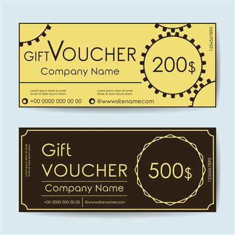 Gift Voucher Template 669555 Vector Art at Vecteezy