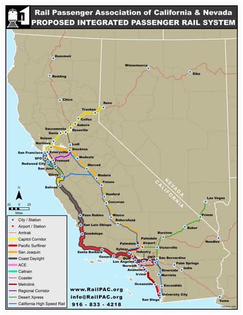 Amtrak Train Map California - Free Printable Maps