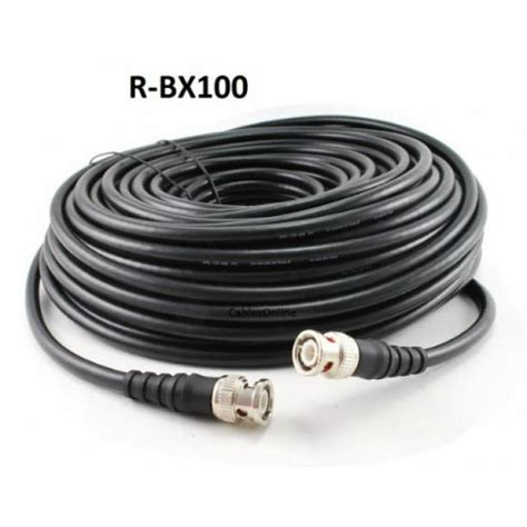 CablesOnline 100ft High-Quality RG8x Coax 50 OHM BNC Male/Male Antenna Cable (R-BX100) - Walmart ...