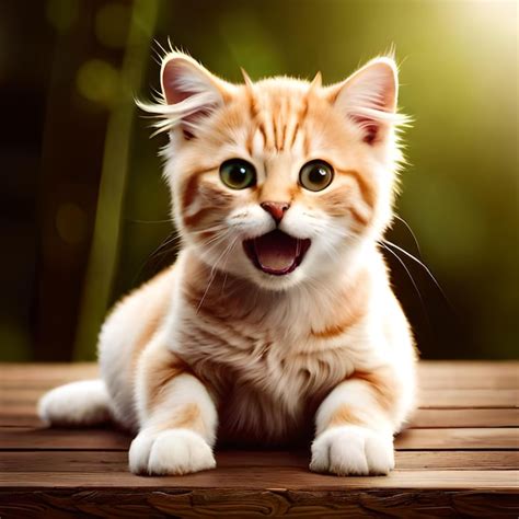 Premium AI Image | Funny cat wallpaper