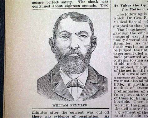 1ST ELECTRIC CHAIR Execution 1st Person Murderer WILLIAM KEMMLER 1890 Newspaper | eBay