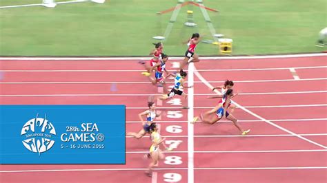 Athletics Women's 100m Finals (Day 4 afternoon) | 28th SEA Games ...