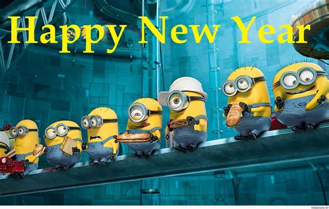 Happy New Year Minions Picture | Minions wallpaper, Minion movie, Despicable me 2 minions