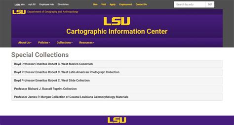 LSU Library: Cartographic Information Center: Special Collections ...