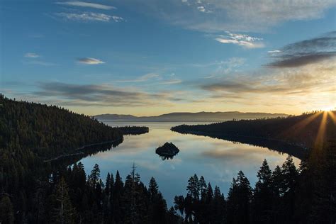 Daybreak At Emerald Bay by Don Cook