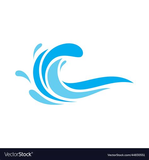 Water wave Royalty Free Vector Image - VectorStock