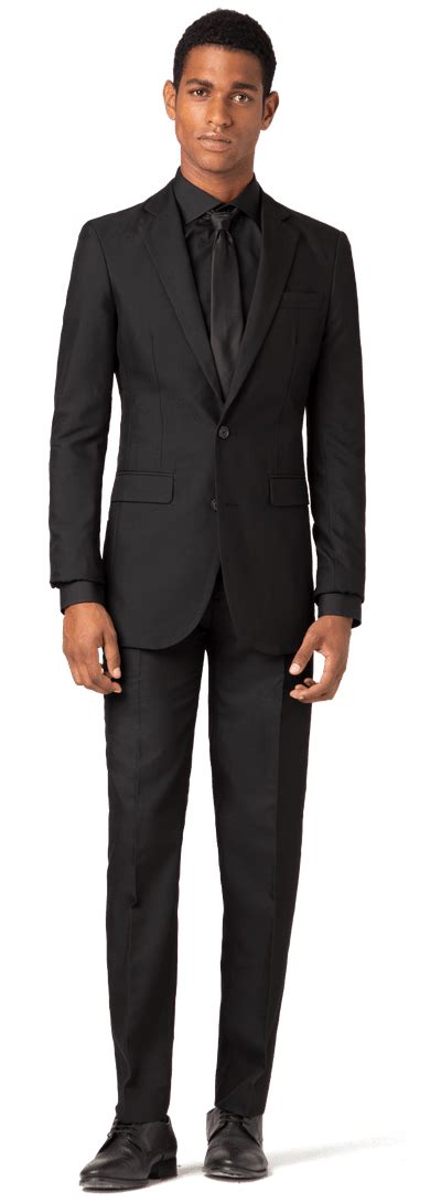 Black super 100s Pure wool Suit