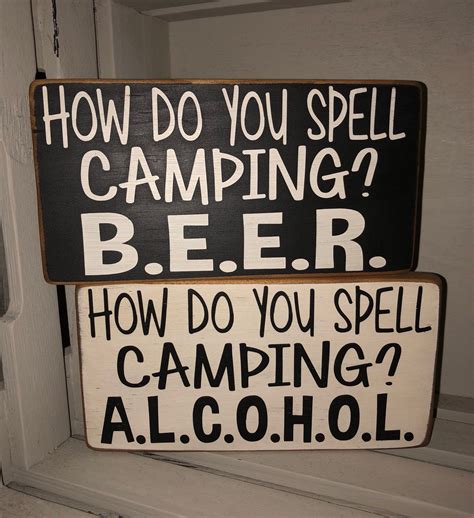 Funny Camping Sign Camping Sign How do you spell camping | Etsy | Funny ...