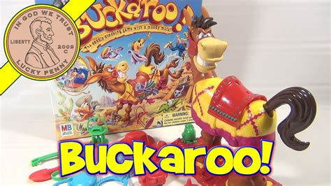 Buckaroo - The Saddle Stacking Game With a Moody Mule Milton Bradley - 2004 - YouTube