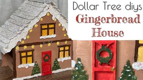 Dollar Tree Gingerbread House Christmas Decorations