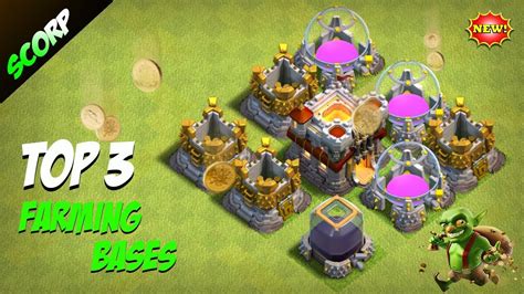 TOP 3 TH11 Farming Bases 2018 | CoC Town Hall 11 DE Farming Protection Base & Loot Protection ...