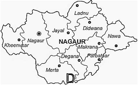 Nagaur District Guide Map Rajasthan- Nagaur District Tourism Information Climate Details