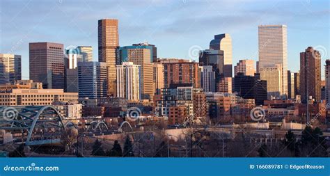 Downtown Denver Skyline Skyscrapers Stock Image - Image of skyline ...