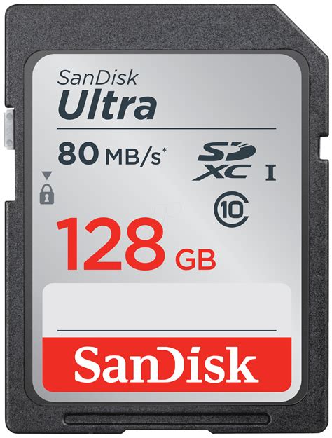 SDSDUNC128GGN6IN: SDXC-Speicherkarte 128GB - SanDisk Ultra - Class 10 bei reichelt elektronik