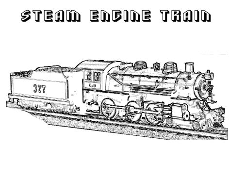 Free Printable Train Coloring Pages For Kids