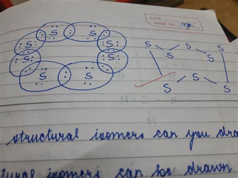 What would be the electron dot structure of a molecule of sulphur which is made of eight atoms ...