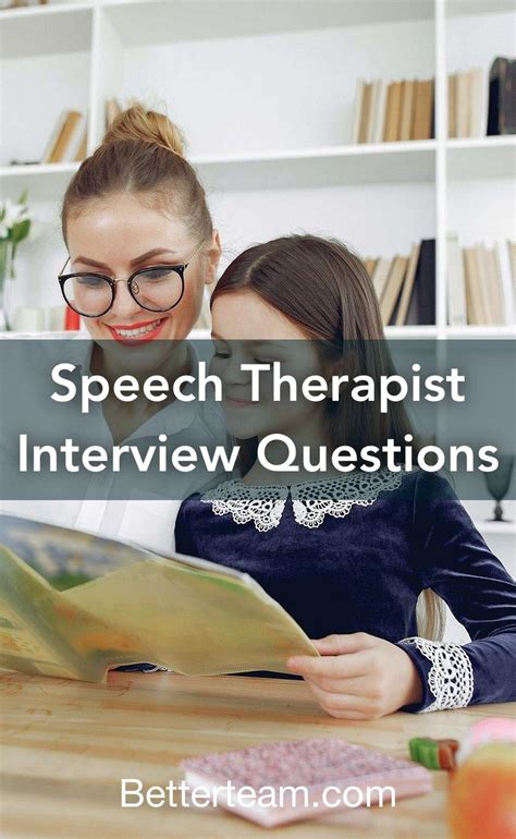 Speech Therapist Interview Questions | Speech therapist, Job ...