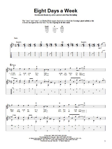 Eight Days A Week by The Beatles - Solo Guitar - Guitar Instructor