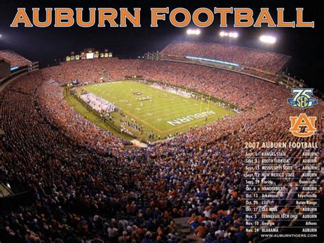 Download Auburn Football Stadium At Night Wallpaper | Wallpapers.com