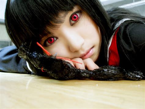 Snow Bloom: Enma Ai Cosplay from Jigoku Shoujo