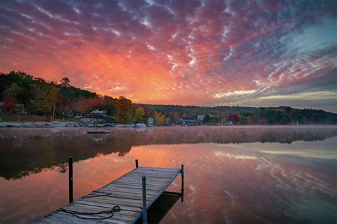 Beautiful Fall Sunrise at Long Lake Photograph by Darylann Leonard ...