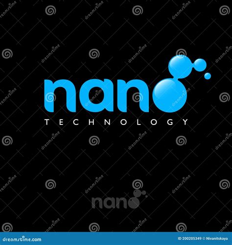 Nano Logo. Letter O As Molecule Consist of Blue Glossy Elements. Symbol ...