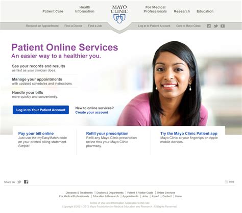 Mayo Clinic Patient Portal Login | Behance