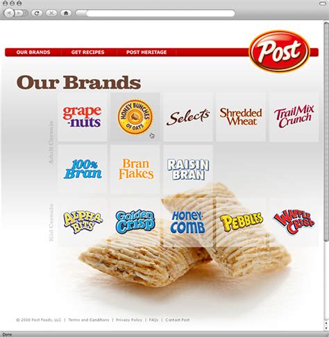 Post Cereal Website Redesign on Behance